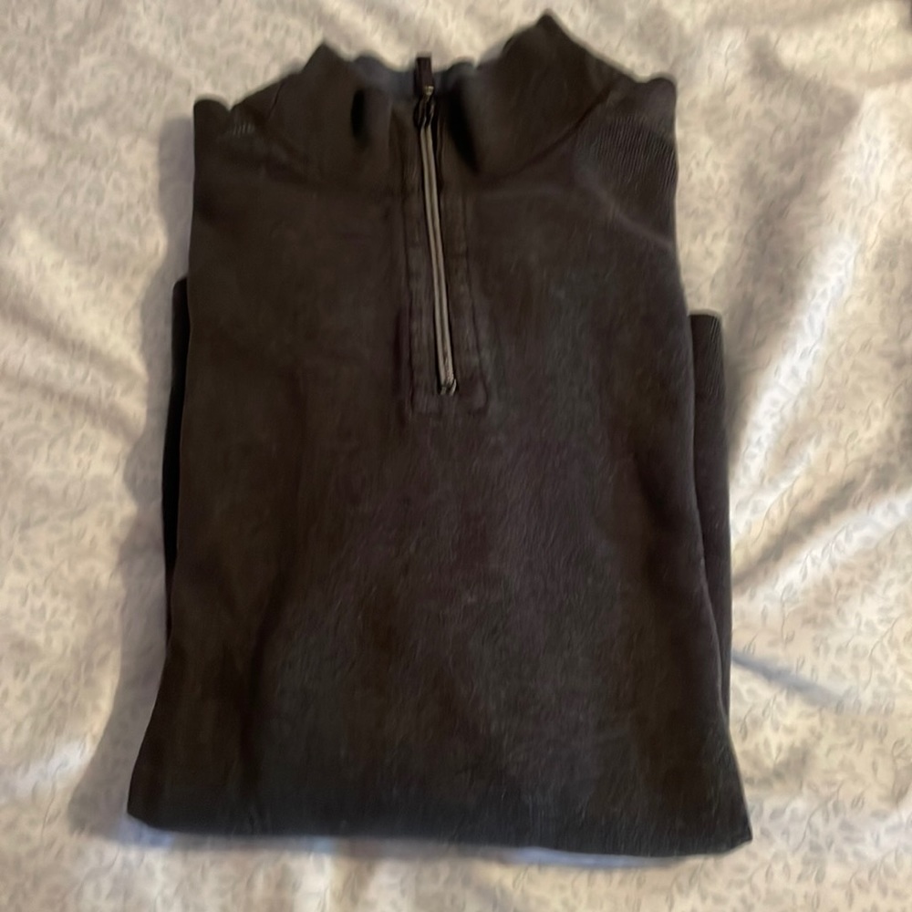 Gray pullover sweater